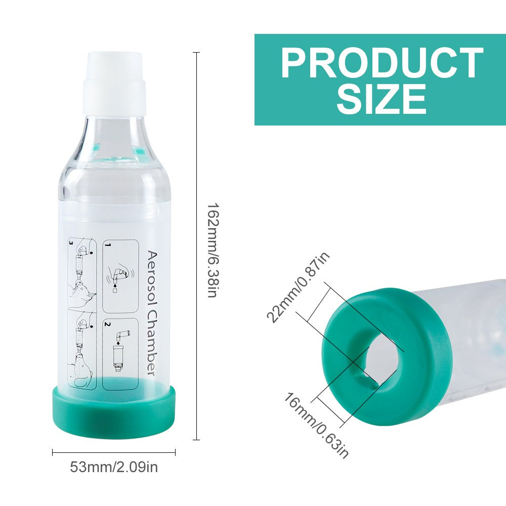 Câmara de Aerossol Felino Cão de Estimação Portátil Inalador Espaçador com Indicador de Respiração Máscara de Silicone para Equipamento Veterinário Clínica Veterinária