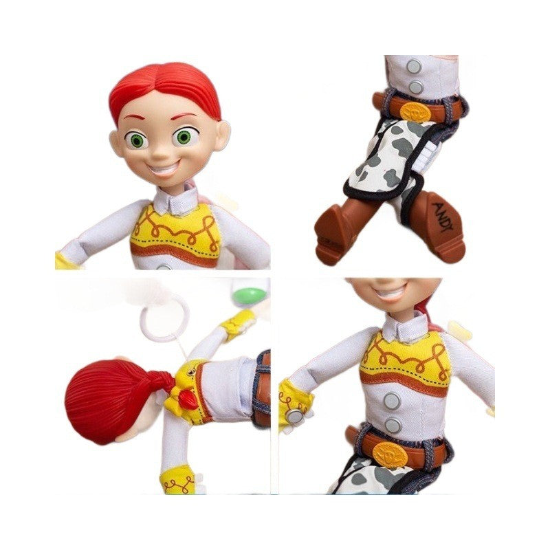 2025 Novo Toy Story 4 Woody Jessie Falante Boneco de Ação Canta Macio Fofo Figura Anime Decoração Aniversário Modelo Presente Brinquedo Em Estoque