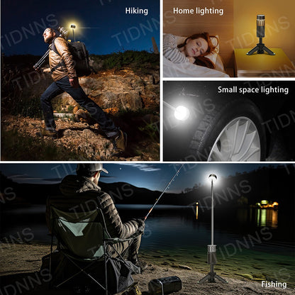 Telescopic Camping Light Rechargeable 21000mAh Portable Outdoor Camping Lantern 4 Light Modes With Tripod Storage Bag Emergency