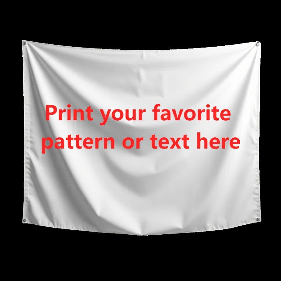 Custom Polyester Flag Banner with 4 Grommets Durable Digital Print for Indoor/Outdoor Use Flags Christmas Party Decoration Gifts