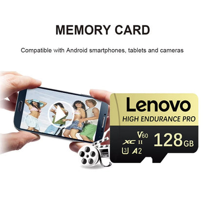 Cartão de Memória SD Mini Micro TF Lenovo 512 GB 256 GB 2 TB 1 TB de Alta Velocidade Cartão De Memória 128 GB para Armazenamento de Arquivos Câmera de Telefone