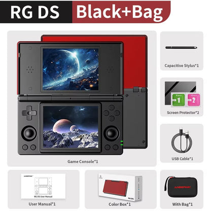 Anbernic RG DS Video Game Console Dual 4.0” IPS Screen Android 14 Support Dual Application On Split Screens & Hall Switch Chip