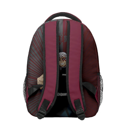Anime Demon Slayer Tanjiro Nezuko 3D Printed Backpack for College Students Large School Bag 15 Inch Laptop Bag Middle School