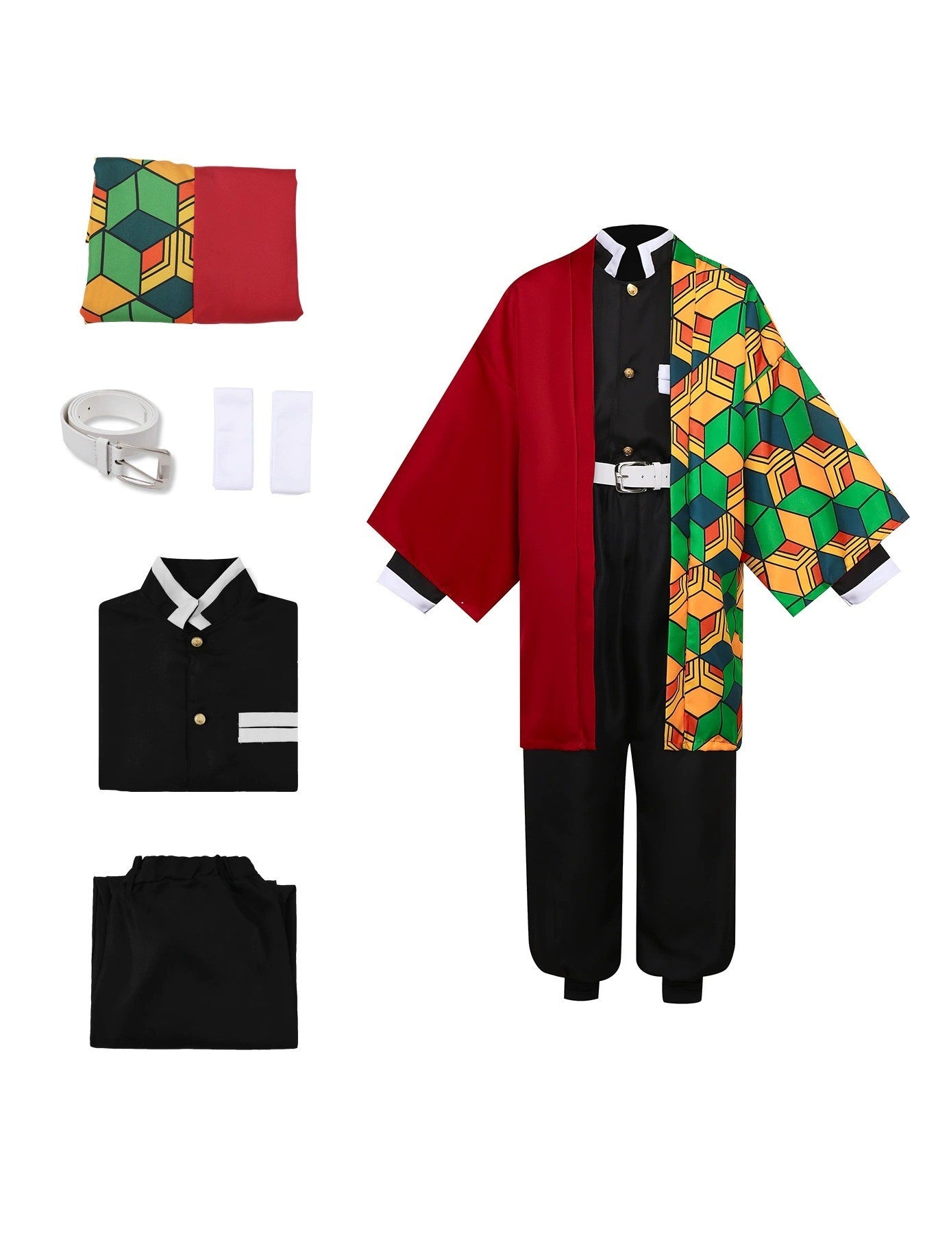 Big size Adult Costume Suit Giyu Tomioka Tomioka Kamado Tanjiro Kamado Nezuko Agatsuma Zenitsu Hashibira Inosuke Shinobu Kocho O