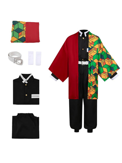 Big size Adult Costume Suit Giyu Tomioka Tomioka Kamado Tanjiro Kamado Nezuko Agatsuma Zenitsu Hashibira Inosuke Shinobu Kocho O
