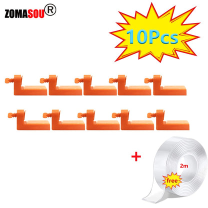 2-60 Peças Clipe Nivelador de Porcelanato Masculino com Fita para Fixação de Pisos, Paredes, Cerâmicas, Ferramentas de Construção e Assentamento