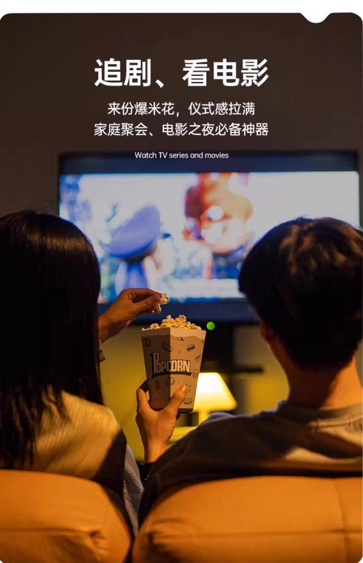 220V SOIKOI Mini Popcorn Maker Automatic Home Machine for Kids Corn Popper AD
