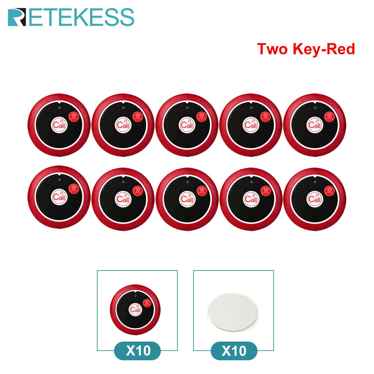 RETEKESS Restaurant Pager Wireless Waiter Calling System TD112 Waterproof Watch Pager Receiver T117 Call Buttons for Cafe Bar