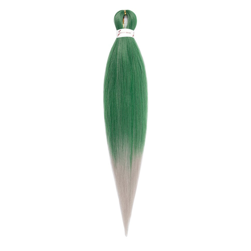 Cabelo Sintético Trançado Pré-esticado Profissional Sem Coceira Fibra Que Sela Em Água Quente 30'' Ombre Textura Yaki Extensões de Cabelo para Trança