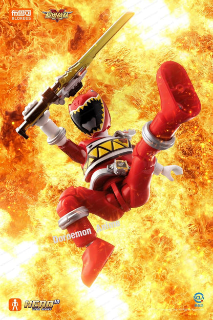 Em estoque Bloco original Power Rangers Dino Charge Super Sentai Zyuden Kyoryuger Coleção de Figuras de Montar