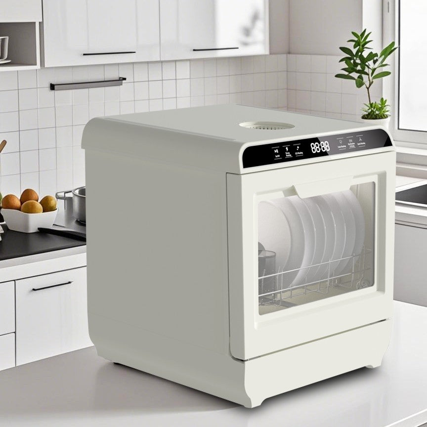 Portable Smart Mini Dishwasher for Home Kitchen Factory Direct Electric UV Drying 6-8 Sets Tableware for Hotels