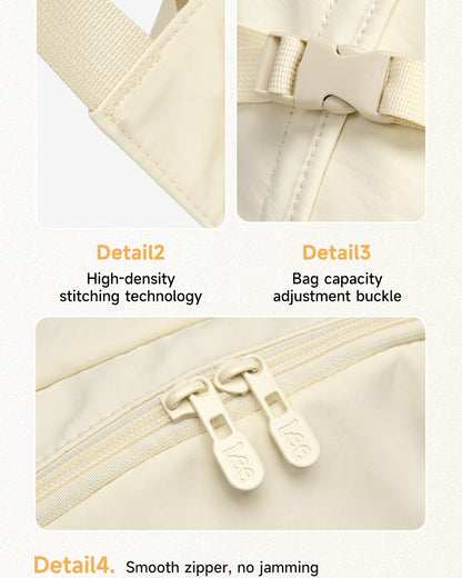Mochila LEE de grande capacidade para viagem, para notebook de 15,6 polegadas, à prova d'água, de nylon casual, para adolescentes, faculdade, escola, masculino e feminino