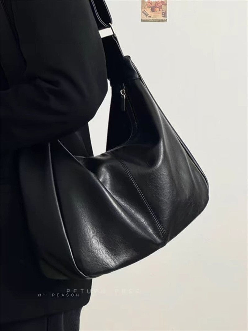 Fashion Soft PU Leather Tote Bags for Women Trend Female Simple Large High Capacity Shoulder Women Handbags Messenger Bags