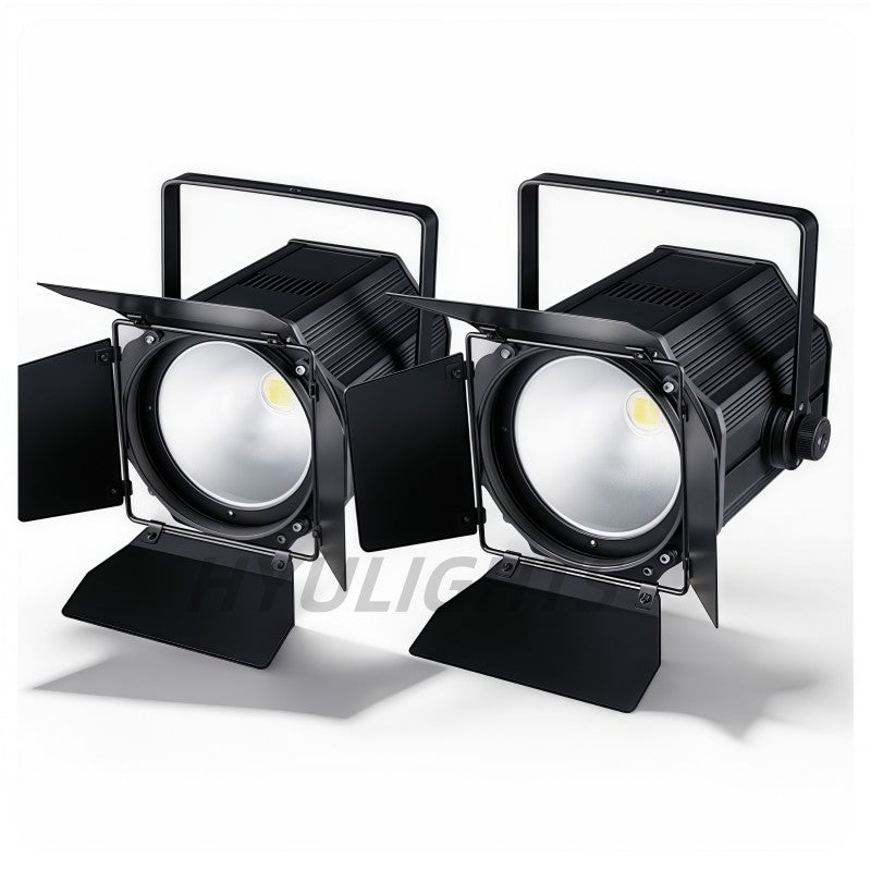 300W COB LED Par Light  Barn Doors 2IN1 Cold White + Warm White   Led Beam Wash Strobe 6IN1 RGBWA+UV Effect Stage Lighting