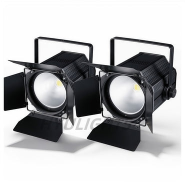 300W COB LED Par Light  Barn Doors 2IN1 Cold White + Warm White   Led Beam Wash Strobe 6IN1 RGBWA+UV Effect Stage Lighting