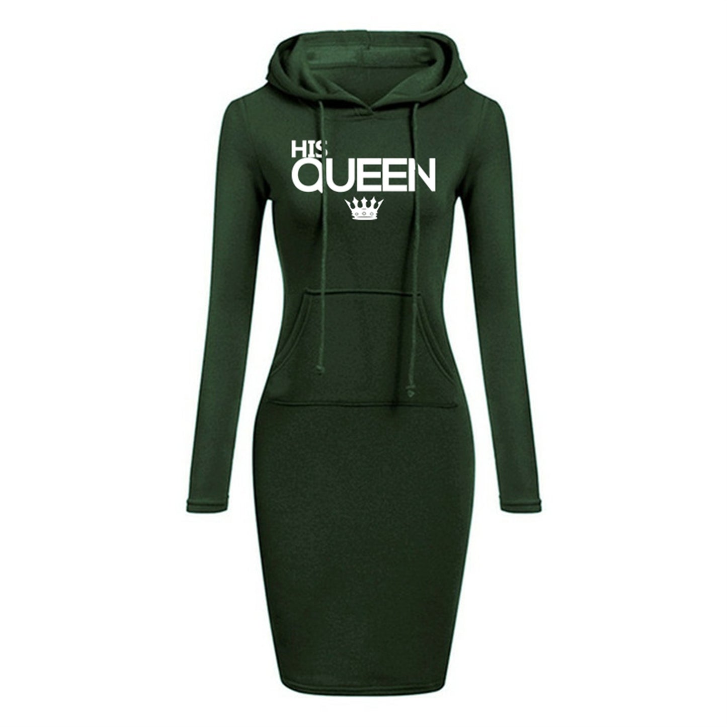 Daily Women's Dresses Simple Women's Dresses Hooded Athletic Casual Knee Dress Hoodie Pockets Slim Fit Hot Fashion