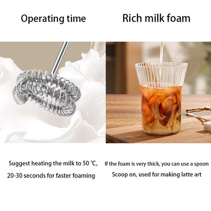 Handheld milk frother, coffee machine, portable egg beater, rechargeable 3-speed beverage jam machine, kitchen food mixer