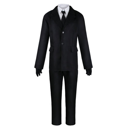 Japanese Anime Detective Agency Cosplay Outfit Black Uniform with wig for Adults for Halloween & Comic Con