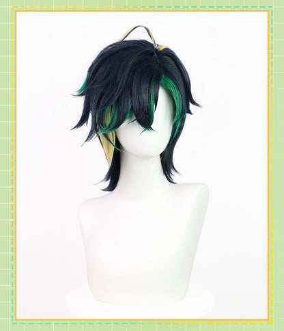 Peruca de cosplay de Kinichi de Genshin Impact para Halloween e Comic Con