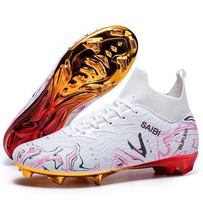 Premium Football Boots Feature Gold Plated Metal SG Studs For Professional Training and Competition Unisex Soccer Cleats