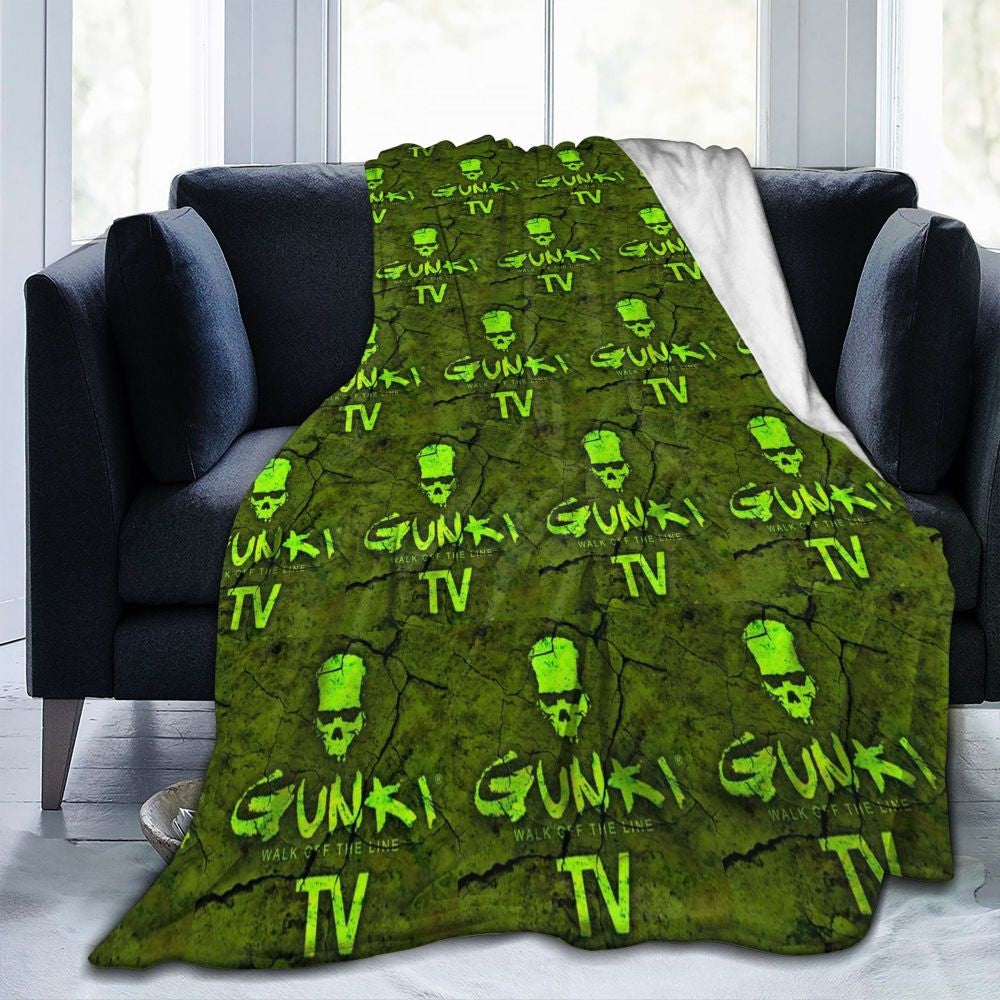 Gunki Fishing Blanket Soft Warm Flannel Throw Blanket Bedspread for Bed Living room Picnic Travel Home Sofa
