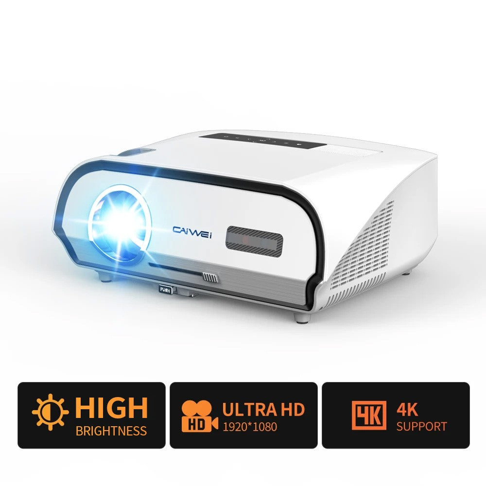 full hd 4K projector for home theater auto focus 3500ANSI 1080p native smart bluetooth 2.4+5G wifi daylight android projector