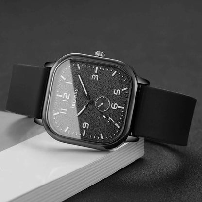 1/2/3PCS Fashion Square Women Watches Casual Silicone Strap Quartz Watches Sports Wristwatch For Men Women Students?Without Box?