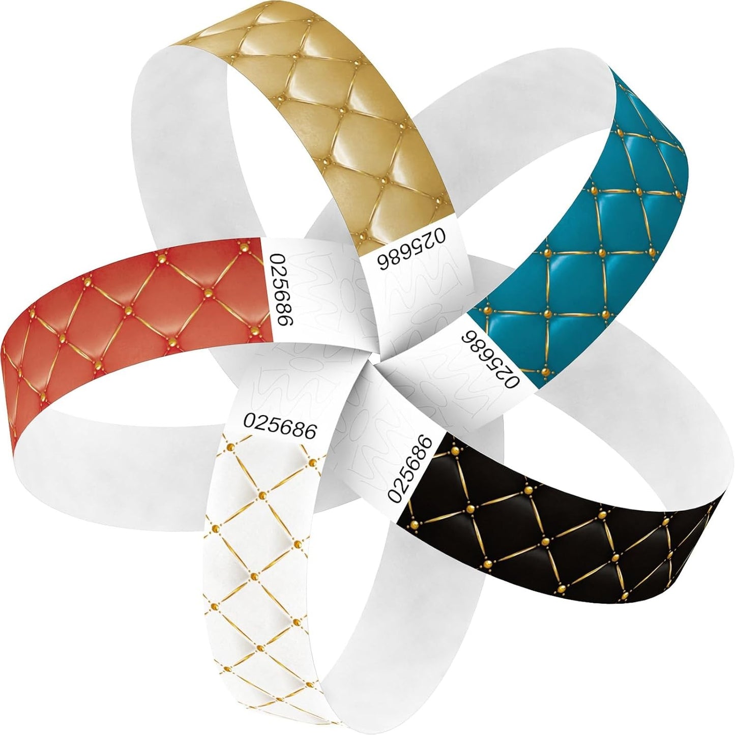 Red Flame 250pcs Tyvek Wristbands Colored Paper Event Wrist Bands Party Games Competitions Guest Gifts