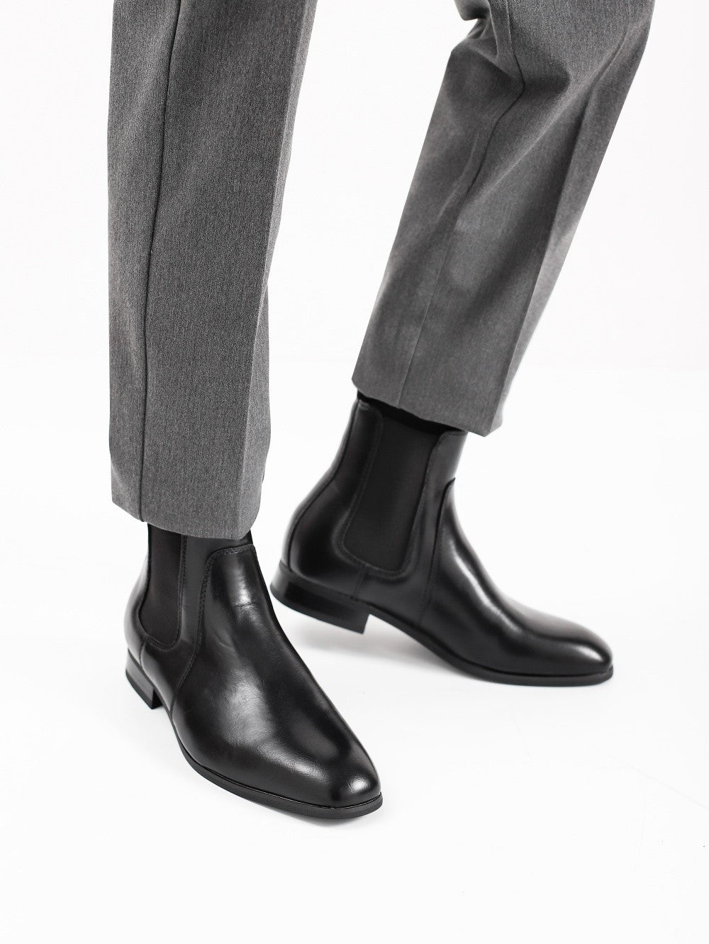 40~46 Botas Chelsea Masculinas 2024 Marca Confortável Moda Couro Botas Masculinas #KD431