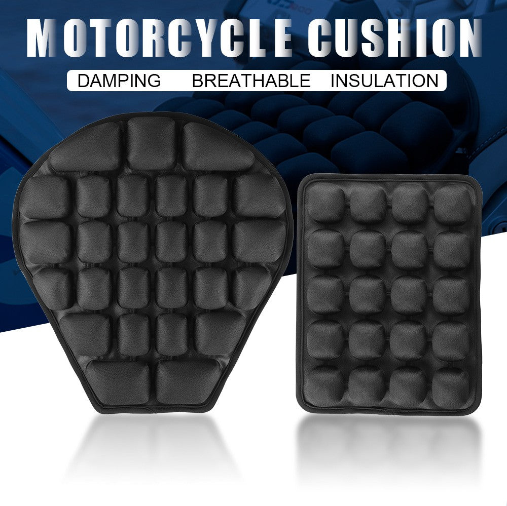 Almofada de Assento de Moto Inflável Lycra Elástica Alívio de Pressão Respirável Fresco Universal para Motocross e Motos Off-Road Almofada de Ar de Assento em TPU
