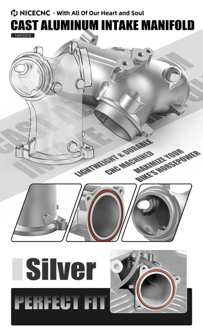 Coletor de Admissão M8 para Harley M8 Engine Breakout FXBR Fat Boy FLFB Fat Bob FXFB Low Rider FXLR 107/114 Softail Standard FXST 107