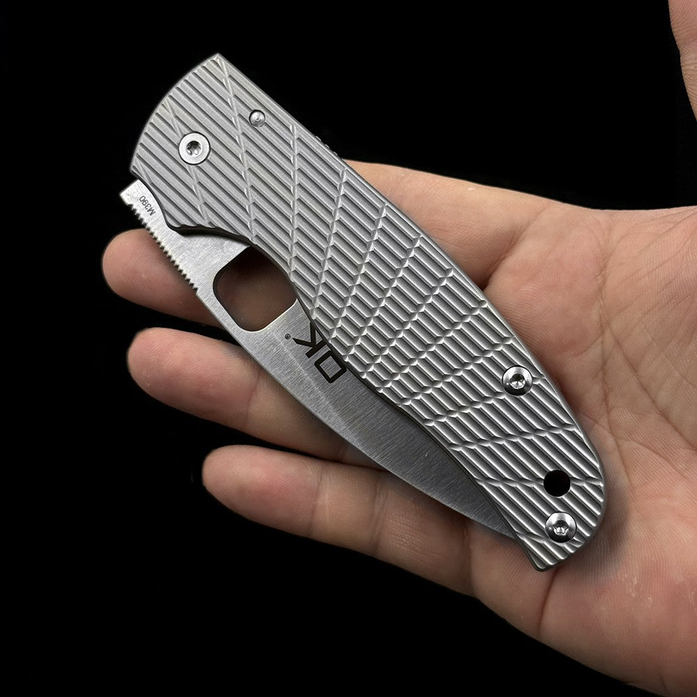 OK 229TIP Ceramic Bearing TC4 Handle %M390 Blade Knife