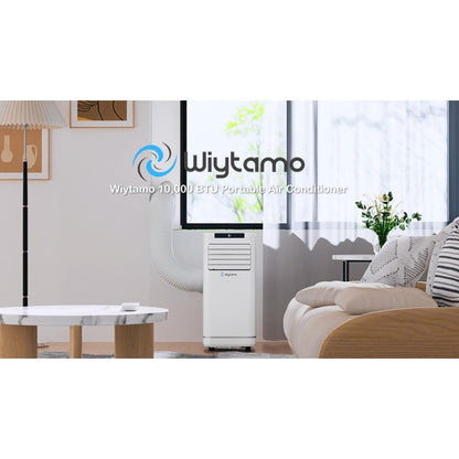 Aparelhos de Ar Condicionado Portáteis de 10.000 BTUs para Uso Doméstico e em Escritórios, Unidade Multifuncional 4 em 1 com Refrigeração, Aquecimento, Desumidificação e