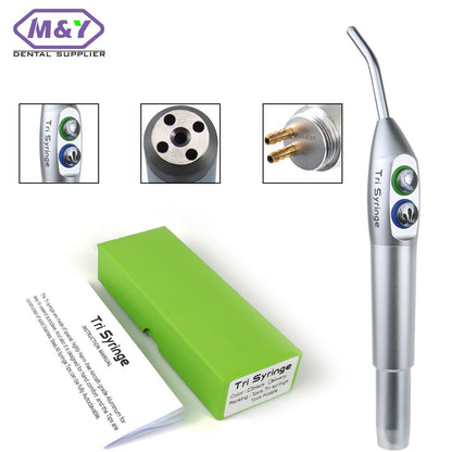 Seringa odontológica de três vias, seringa de ar e água de 5 furos, peça de mão de jato triplo, bicos de aço inoxidável para autoclave
