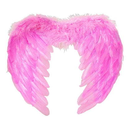 Children Adult Angel Devil White Black Feather Wings Fallen Angel Cosplay Little Wings Halloween Carnival Birthday Party Costume