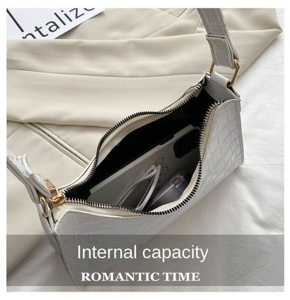 Fashion Exquisite Shopping Bag Retro Casual Women Totes Shoulder Bags Female Leather Solid Color Chain Handbag for Women 2024
