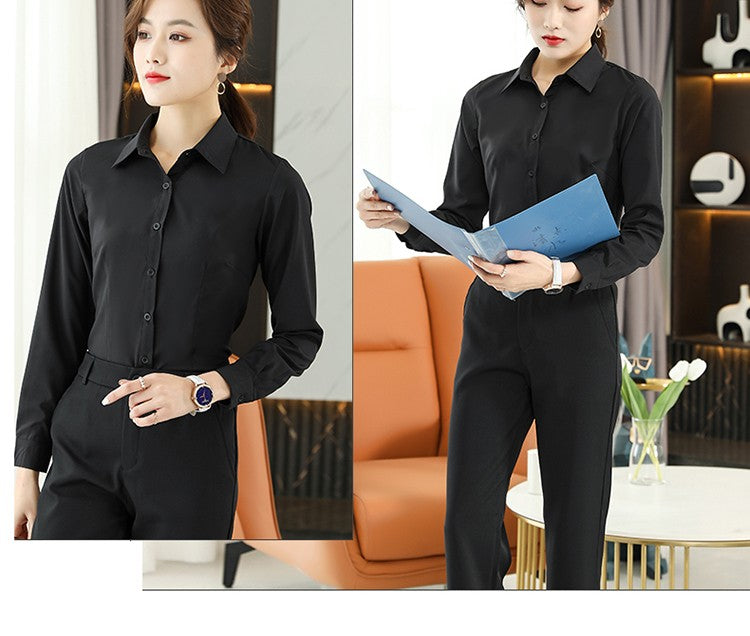 Formal Dress Women Shirt Long Sleeve Blouse New Black Shirt Women Tops 2024 Fashion Women Clothing Basic White Shirts OL Blouses