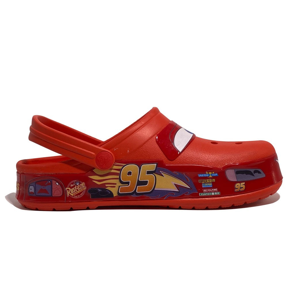 Chinelo Infantil Relâmpago McQueen Disney Pixar Sandália Desenho Animado Luz Piscante Antiderrapante Sapato de Praia Piscina Presente
