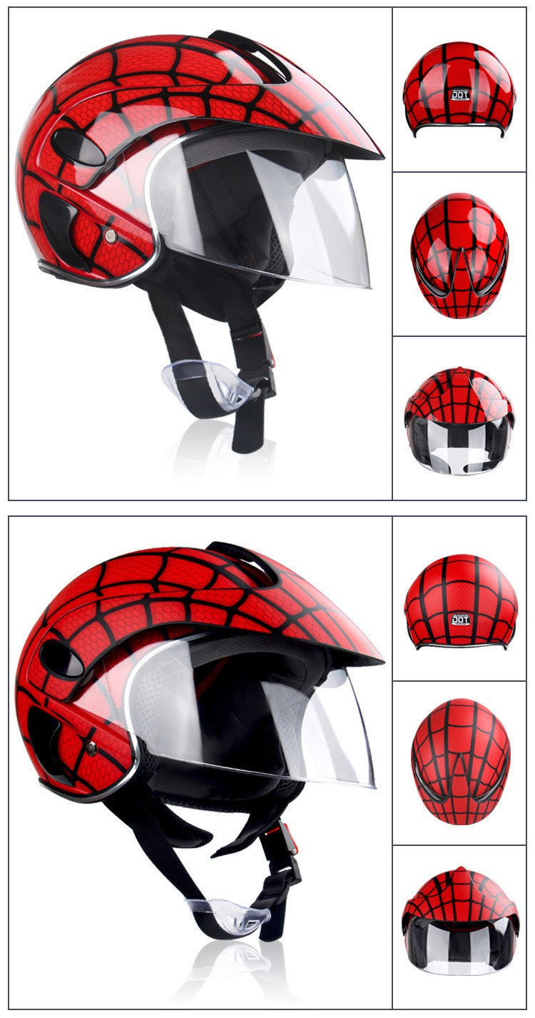 Capacete de segurança infantil com viseira, óculos de proteção embutidos, abafadores de ruído e adesivos refletivos para engenheiro. Capacete de segurança industrial em ABS.