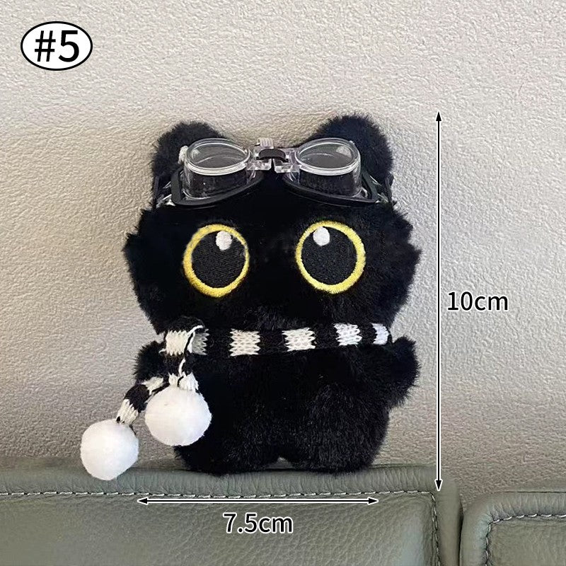 Gothic Bunny Plush Keychain Rabbit Bag Charm Bandage Rabbit Pendant Dark Horror Bunny Doll Keyring Bag Charm Halloween Gifts