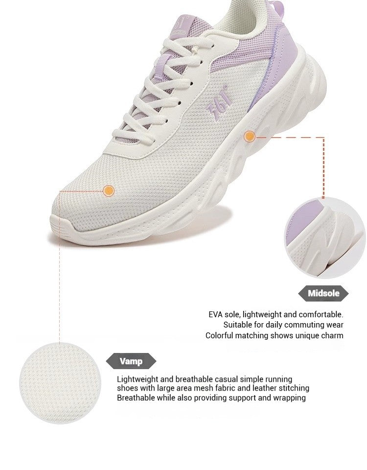 361 Degrees Women's Sneakers Retro Platform Sole Breathable Mesh All-Day Comfort Lightweight  Fitness Female Sneakers 682522230