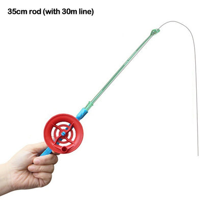 Varas de pesca retráteis para gelo 2024 Varas de pesca giratórias de inverno para pesca no gelo 35/40/75/80cm Varões de pesca de gelo para crianças Pesca de inverno no gelo