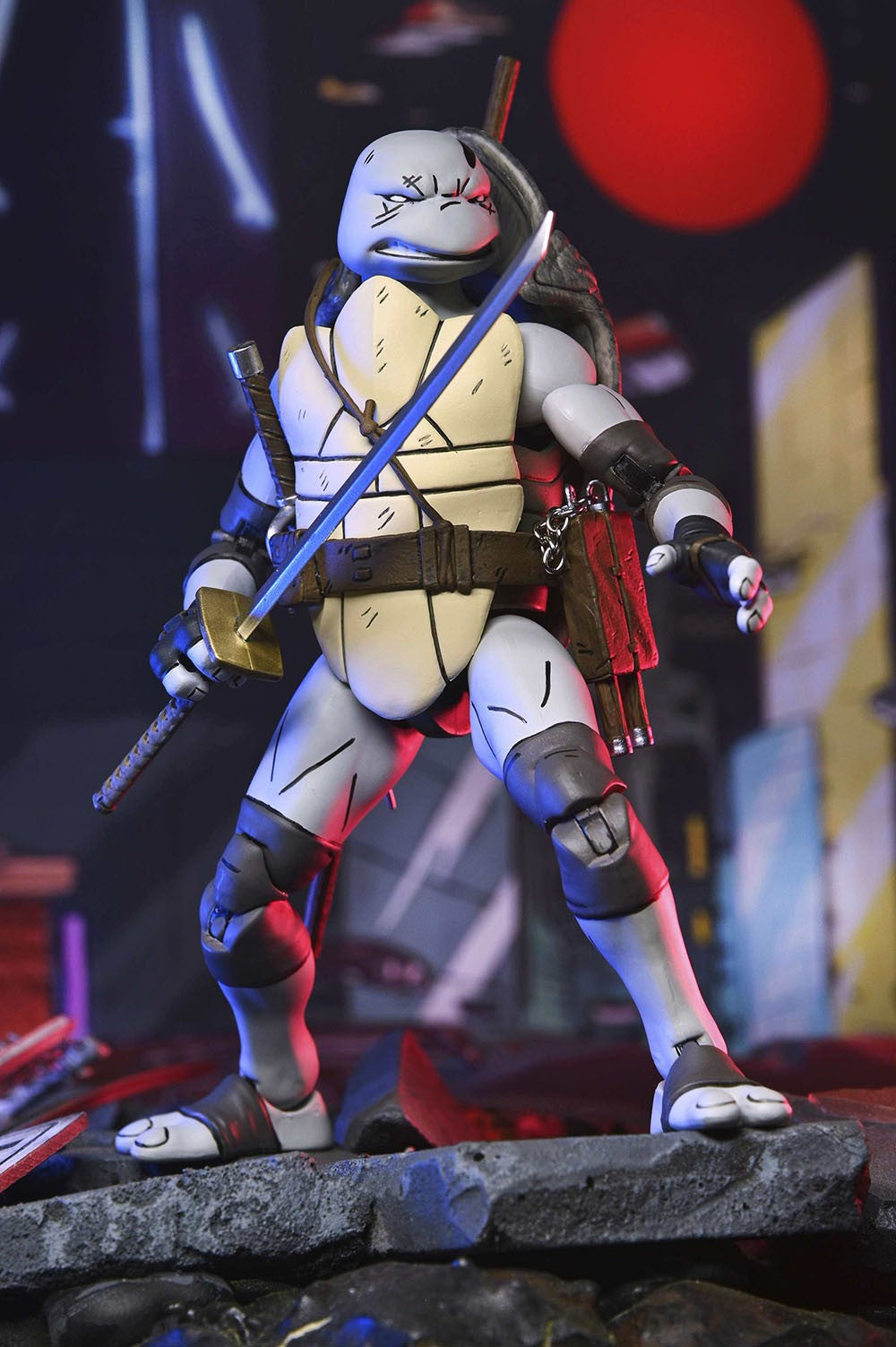 NECA Tartarugas Ninja Mutantes Adolescentes O Último Ronin Ultimate Yi Odyn Moja UnoRe-Evolution Boneco de Ação