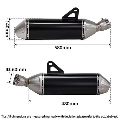 For KOVE 800X Rally Motorcycle Modified Slip-On Exhaust Pipe With Removable  Easy Installation Accessories