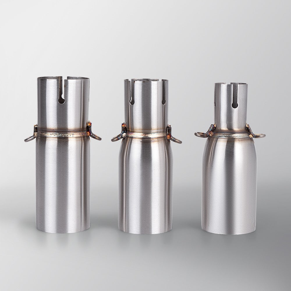 Motorcycle Universal Exhaust Mid Pipe OD 51mm ID 28-45mm Slip On Adapter Pipe Fit Most Motorbike Exhaust Mod