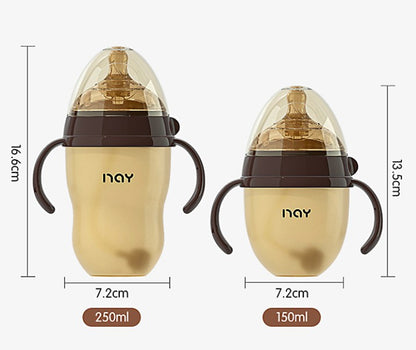 Full silicone milk bottle with wide caliber for newborn babies, anti bloating, anti choking, and anti drop soft 150ML 250ML