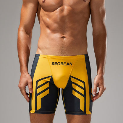 SEOBEAN Men's Low-Waist Boxer Shorts Swimming Trunks Hot Spring Pants Men's Swimsuit Comfortable Briefs Water Sports Gear