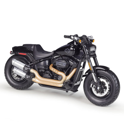 Maisto 1:18 Harley-davidson 2022 Fat Bob 114 Mock-up Alloy Motorcycle Model With Base Finished Toys Gift Collection Accessories