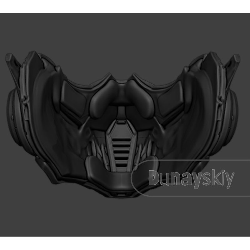 Love and Deepspace Valko Wolf Mask Cosplay Prop Furry 3D Printed Sci-Fi Wolf Head Mask Fluffy Brown Wolf Ears Hair Halloween