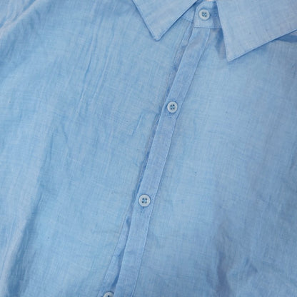 Summer Cotton Linen Shirts For Men Casual Short Sleeved Shirts Blouses Solid Turn-Down Collar Formal Beach Shirts Male Clothing